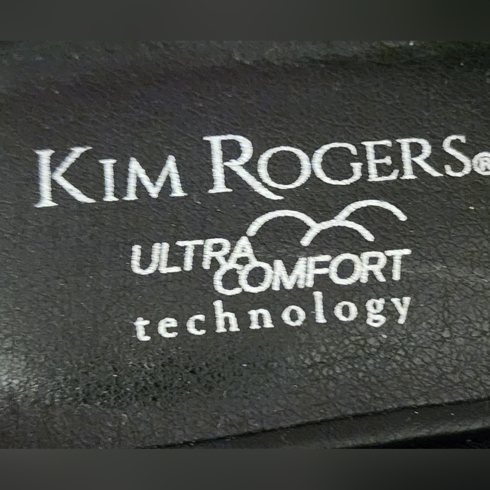 Kim Rogers Black Mules with Silver Chain Detail - Picture 5 of 6
